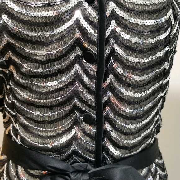 Vintage Cartise Women's Top Size 6 Sequin Short Sleeve Made in Canada - Picture 5 of 6